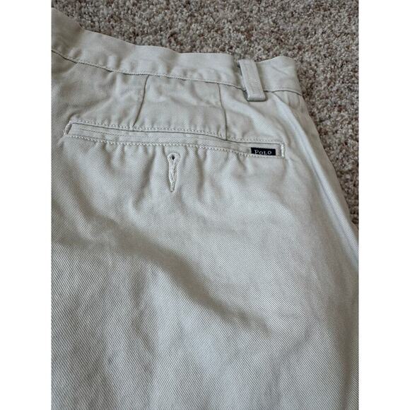 POLO Ralph Lauren Men's Shorts, Size 32, Tan Khaki shorts; Classic fit; 9" - Picture 7 of 8